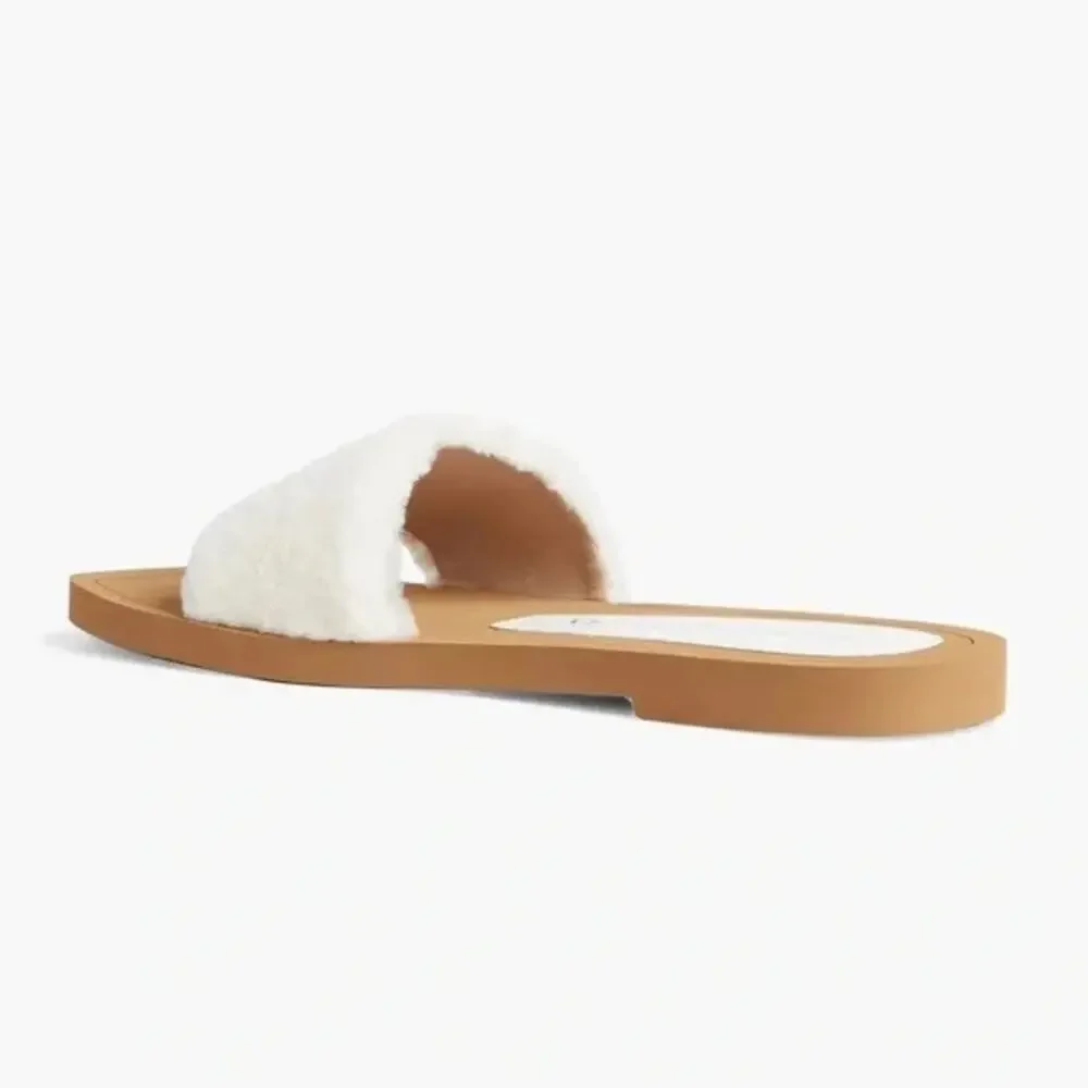 STUART WEITZMAN New $250 Cammy Slide Natural Dust Bag Included Size 8.5B